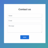 Contact form emails